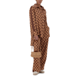 MALIYAH MOCHA MONOGRAM SHIRT