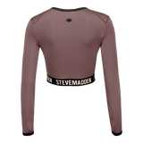 TIANA DARK TAUPE ACTIVE TOP