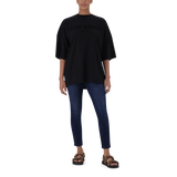 ODESSA BLACK OVERSIZED BOXY T-SHIRT