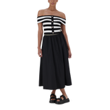 FAE BLACK FLARE SKIRT