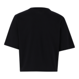 BRIANNA BLACK BOXY SPARKLE LOGO T-SHIRT