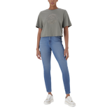 BRIANNA FATIGUE BOXY SPARKLE LOGO T-SHIRT