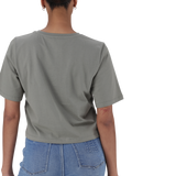 BRIANNA FATIGUE BOXY SPARKLE LOGO T-SHIRT