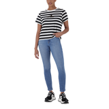 HAZEL BLACK WHITE HEART T-SHIRT WITH POPPERS