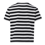 HAZEL BLACK WHITE HEART T-SHIRT WITH POPPERS