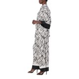 NYLA WHITE KIMONO SHIRT WITH BELT