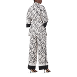 NYLA WHITE KIMONO SHIRT WITH BELT