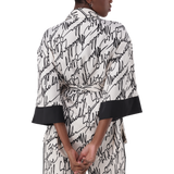 NYLA WHITE KIMONO SHIRT WITH BELT