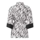 NYLA WHITE KIMONO SHIRT WITH BELT
