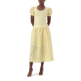 CELINE LEMON PUFF SLEEVE TOP