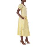 CELINE LEMON PUFF SLEEVE TOP