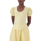 CELINE LEMON PUFF SLEEVE TOP