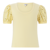 CELINE LEMON PUFF SLEEVE TOP