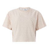 AYAAN STONE EMBOSSED LOGO TOP