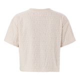 AYAAN STONE EMBOSSED LOGO TOP