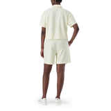 TESSA LEMON EMBOSSED LOGO TOP WITH COLLAR