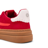 DODGE 2.0 RED WHITE SUEDE