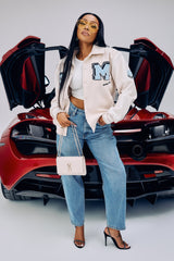 JETT CREAM BASEBALL JACKET